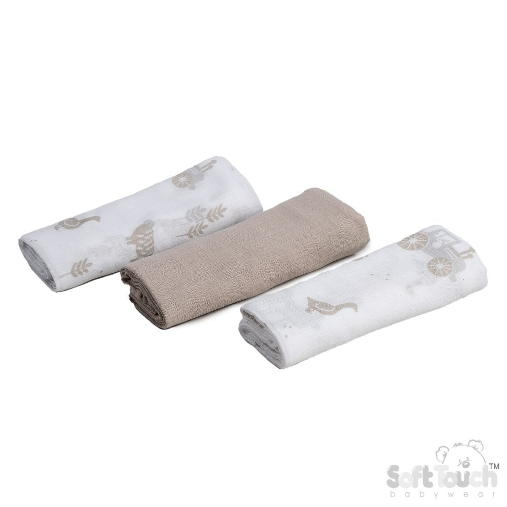 Little Beginnings Newborn Essentials Gift Set (0 - 3 months) | 100% Cotton | 7 Pieces